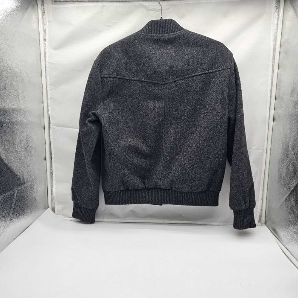 NWT Well Worn Womens Size XS  Charcoal Grey Bomber Jacket Snap-up Pockets - Picture 2 of 6